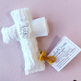 Child Cross - Comfort Cross (White Satin Tag)