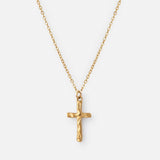 Textured Cross Necklace