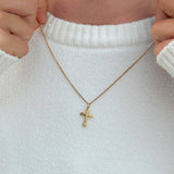 Devotion Cross Curb Chain Necklace