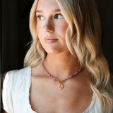 Natural Stone Beaded Savior Necklace