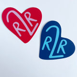 R2R Blues Heart Sticker