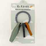 Keys to the Kingdom Silicone Teether | Catholic Baby Gift
