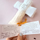 Child Cross - Comfort Cross (White Satin Tag)