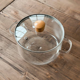 Wood & Glass Simmer Pot   | Stovetop Potpourri