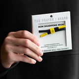 IRON SHARPENS IRON Bracelet, Christian Cord Bracelet - The Prayer I Share