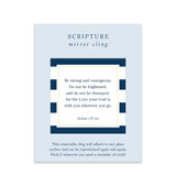 Scripture Mirror Cling, Be Strong and Courageous