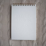 In Every Season Letterpress Notebook