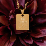 Necklace: His Timing Is Perfect, 18kt Gold Plated