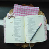 Gingham Grace Bible Sleeve - Handmade Bible Cover