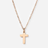 Rose Gold Cross Necklace