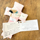 Faith Rise Up - (Lavender Scented) Well Worn Comfort Cross