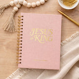 Jesus is King Prayer Journal - Blush Linen