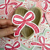 Pink bow sticker | Christian sticker | Daughter of the King