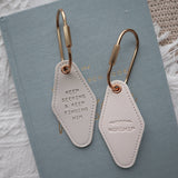 Worship over Worry- Embossed Leather Keychain