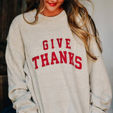 Give Thanks Knit Sweatshirt