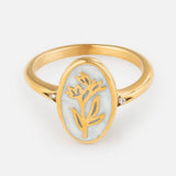 Bloom Again Enamel Ring