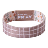 Tap To Pray® Wristband – Prairie & Plaid: Medium
