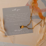 With You Mini Tag Necklace | Christian Jewelry