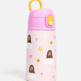 Pink Jesus Water Bottle – 13.5oz Stainless Steel