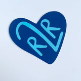 R2R Blues Heart Sticker