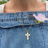 Eternal Light Cross Paperclip Chain Necklace
