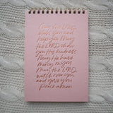 May The Lord Bless You Letterpress Notebook