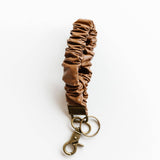 Brown Leather Keychain
