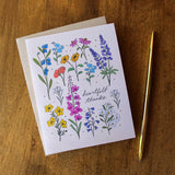 Heartfelt Thanks Wildflowers Card