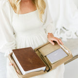 Bible Cover, Bible Case, Book Holder, Floral, Debossed