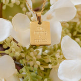 Necklace: His Timing Is Perfect, 18kt Gold Plated
