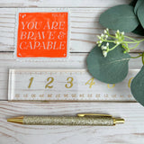 Be brave and capable sticker | Inspirational decals