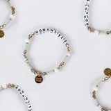 Romans 12:2 Bible Verse Beaded Word Bracelet