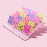 Crystal Gem Cross Stud Earrings