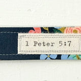 1 Peter 5:7 - Words Matter Keychain