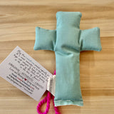 Faith Can Move Mountains (praise pocket) - Well Worn Comfort Cross
