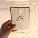 Baptism Day Card - Green