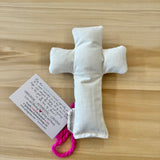 Love does- (Lavender Scented) Well Worn Comfort Cross