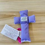Royal love purple- (Lavender Scented) Well Worn Comfort Cross