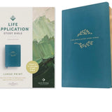 NLT Life Application Study Bible Large Print Teal