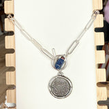 Serenity Prayer Chunky Silver Necklace