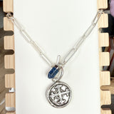 Serenity Prayer Chunky Silver Necklace