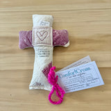 Love does- (Lavender Scented) Well Worn Comfort Cross