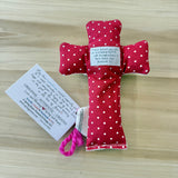 You Are Loved Heart Pocket - Well Worn Comfort Cross