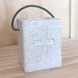 Limestone Cross Sculpture - 2.5x2.25x3