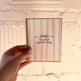 Baptism Day Card - Purple