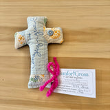 Amazing Grace blue - Well Worn Comfort Cross