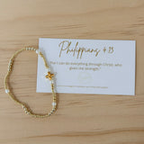 Philippians 4:13 Beaded Bracelet