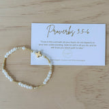 Proverbs 3:5-6 Beaded Bracelet