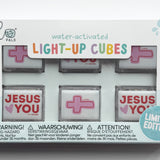 Pink Jesus Loves You Glo Cube - Set of 6