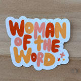 Woman of the Word Vinyl Sticker